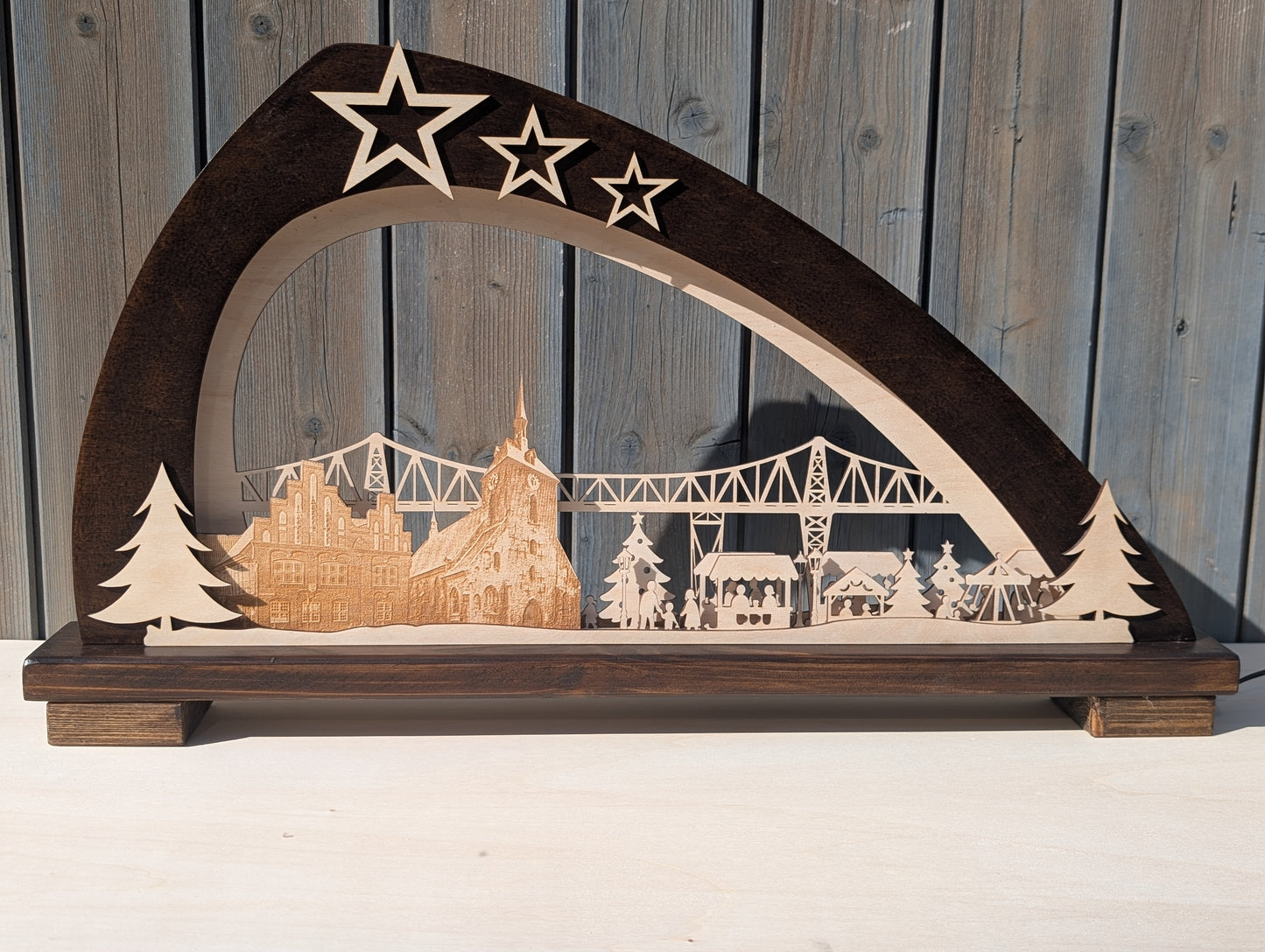 Eleganter Schwibbogen „Rendsburg“