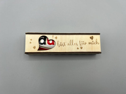 DU bist mein Anker! gravierte Geschenkbox Geschenkverpackung Schokoriegel