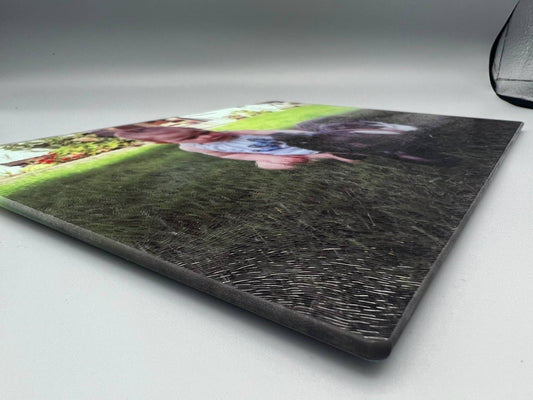 Glasschneidebrett 20x28,5cm / Geschenk zum Einzug / Personalisiertes Geschenk/ Fotogeschenk/ Muttertag / Geburtstag / Vatertag/ Einweihung