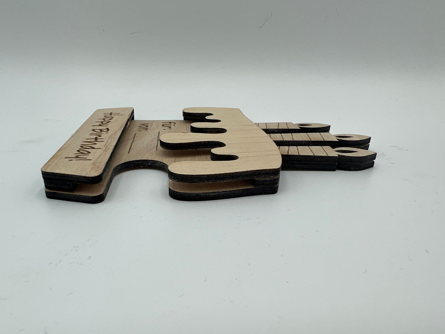 Geldgeschenk Holz Torte, Gutscheinhalter zum Geburtstag, Geschenkidee, Geschenkverpackung, Happy Birthday