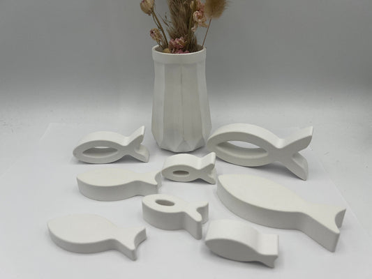 Dekoration zur Taufe , Konfirmation, Firmung, Kommunion , Fische zur Dekoration , Tisch Dekoration , Raysin 200 ,