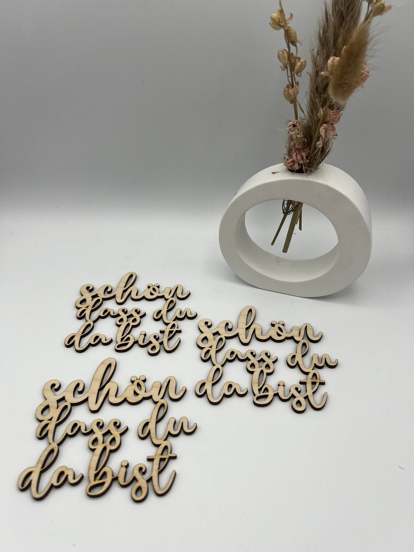 Glasuntersetzer personalisiert, Untersetzer, holzuntersetzer, Schön das es dich gibt , Untersetzer Spruch aus Holz 4stück