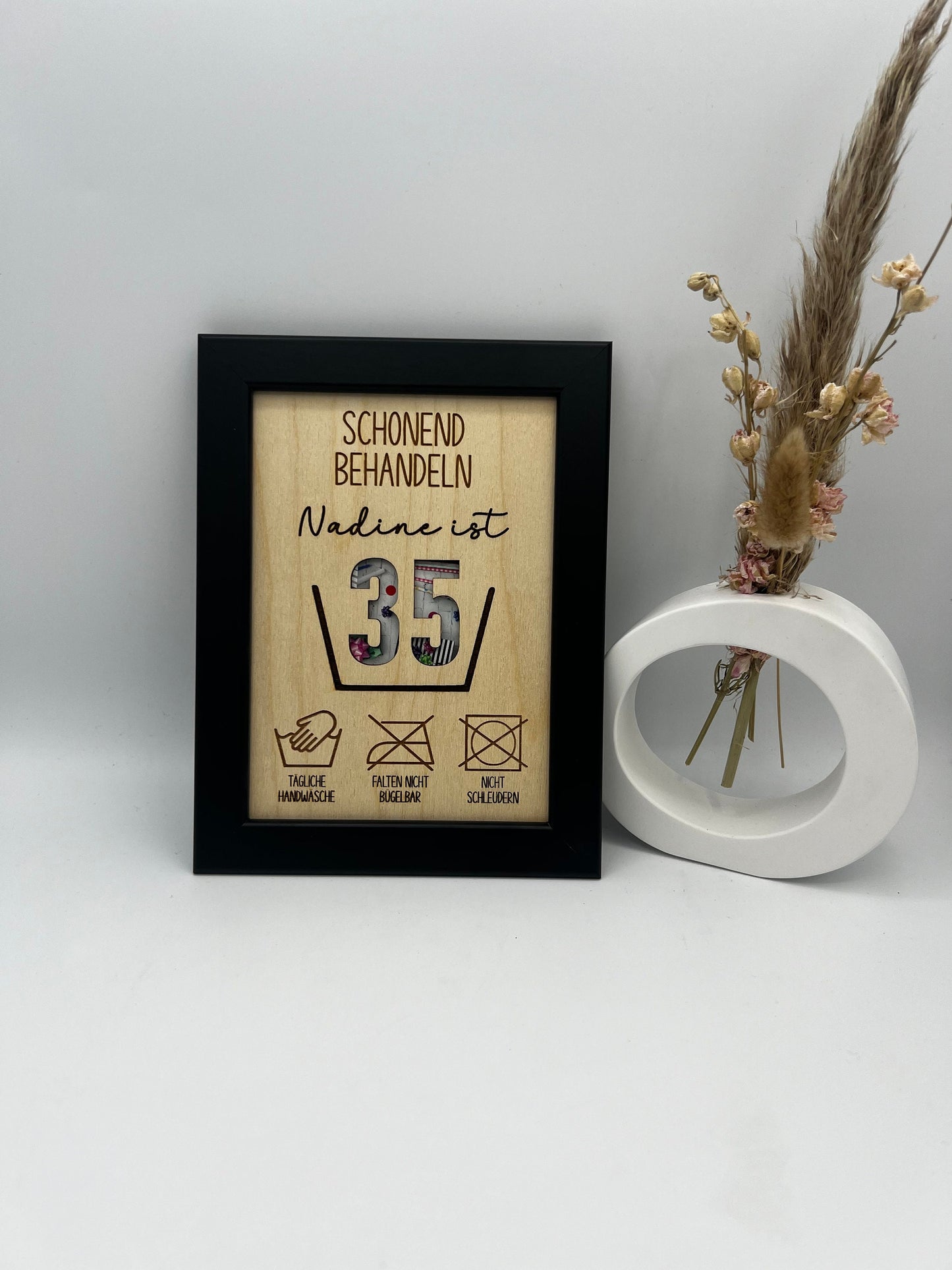 Schonend Behandeln Geldgeschenk, Geschenk zum 30. Geburtstag, Holzgeschenk , Geld Geschenkidee zum 40. Geburtstag, Geburtstagsgeschenk 50.