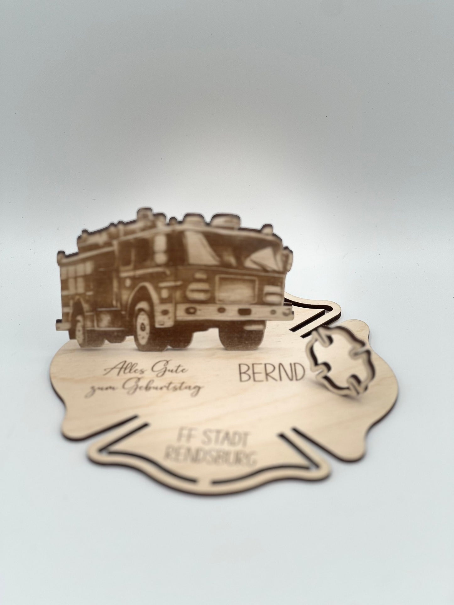Feuerwehr Geldgeschenk aus Holz
