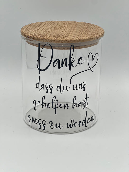 Aufkleber für Blumentopf, Abschiedsgeschenk Kindergarten, Geschenk Lehrer, Danke, dass du mir beim Wachsen geholfen hast, Personalisierbar