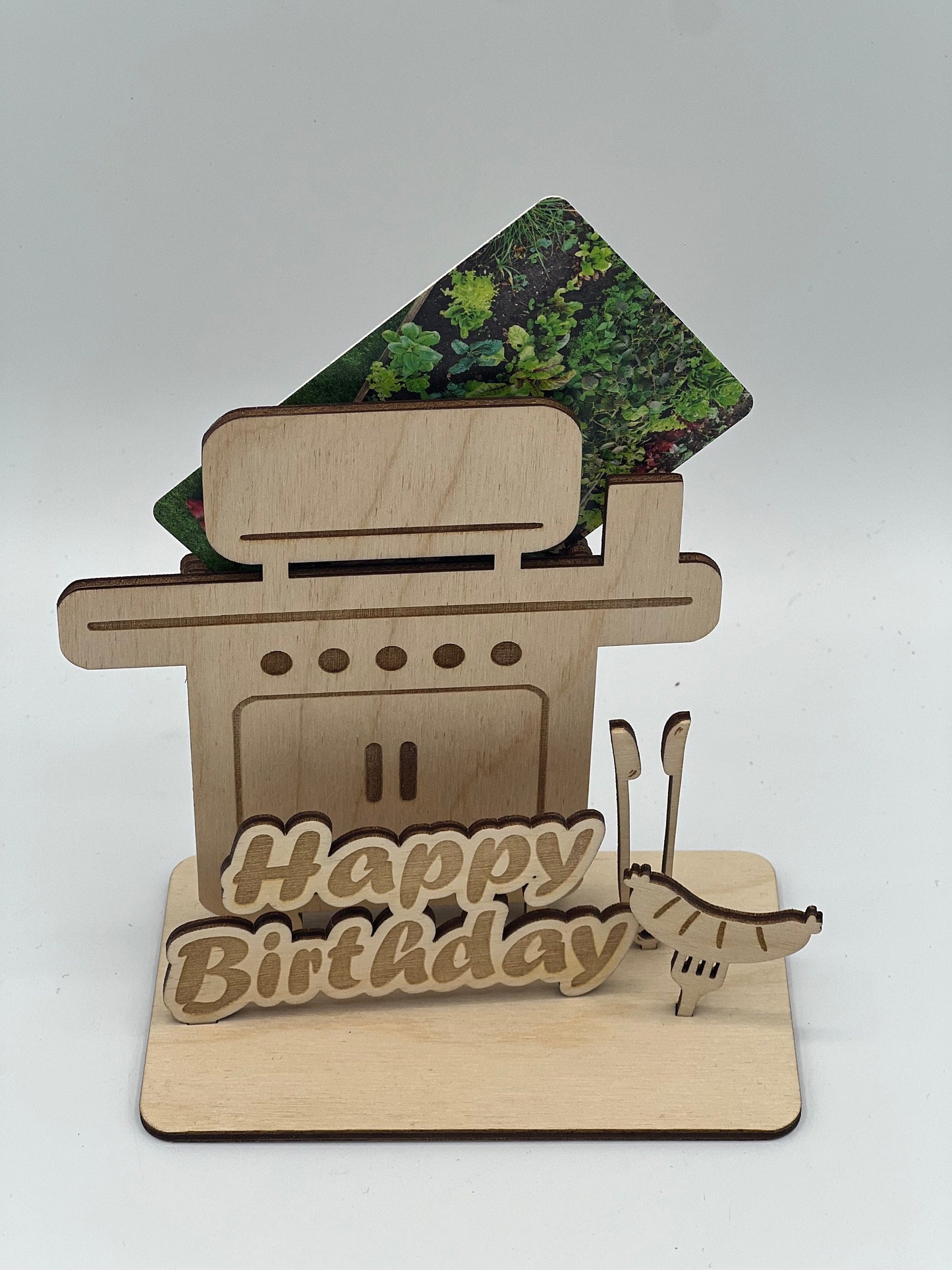 Geldgeschenk zum Geburtstag/ Gutscheinhalter / Grill aus Holz / Geschenkeverpackung / Gutschein verschenken/ Geschenk Ideen