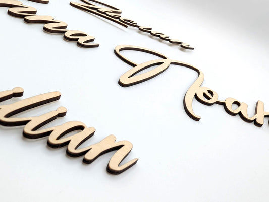 Personalisierter Schriftzug aus Holz, Namensschild, Holzschild Geschenkidee, Geschenk, zur Hochzeit Platzkarten
