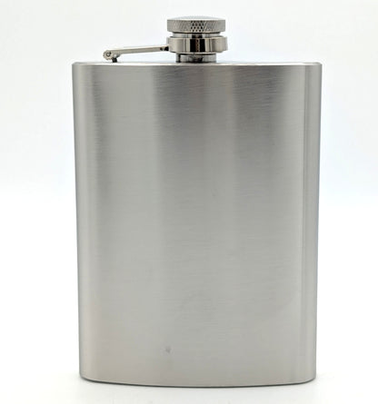Flasque en acier inoxydable personnalisée avec gravure au choix – Flasque de hanche premium de 240 ml