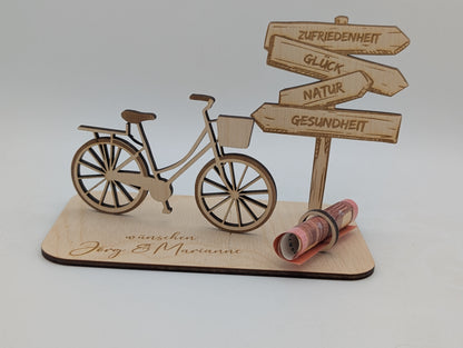 Geldgeschenk Fahrrad