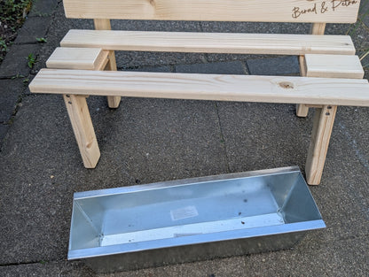 Personalisierte Holz-Blumenbank zur Hochzeit – Das perfekte Geldgeschenk