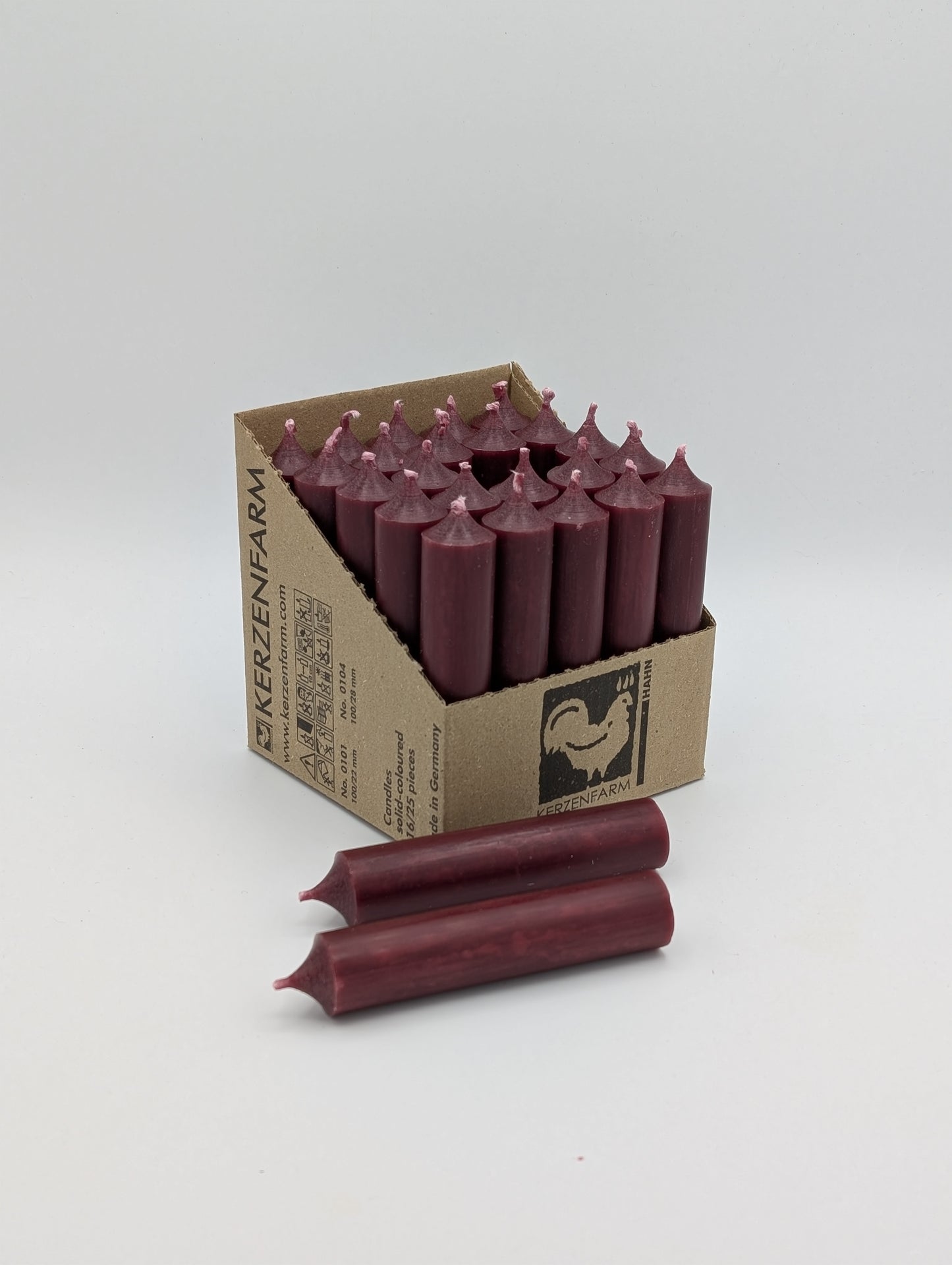 Stabkerze Durchgefärbt in versch. Farben