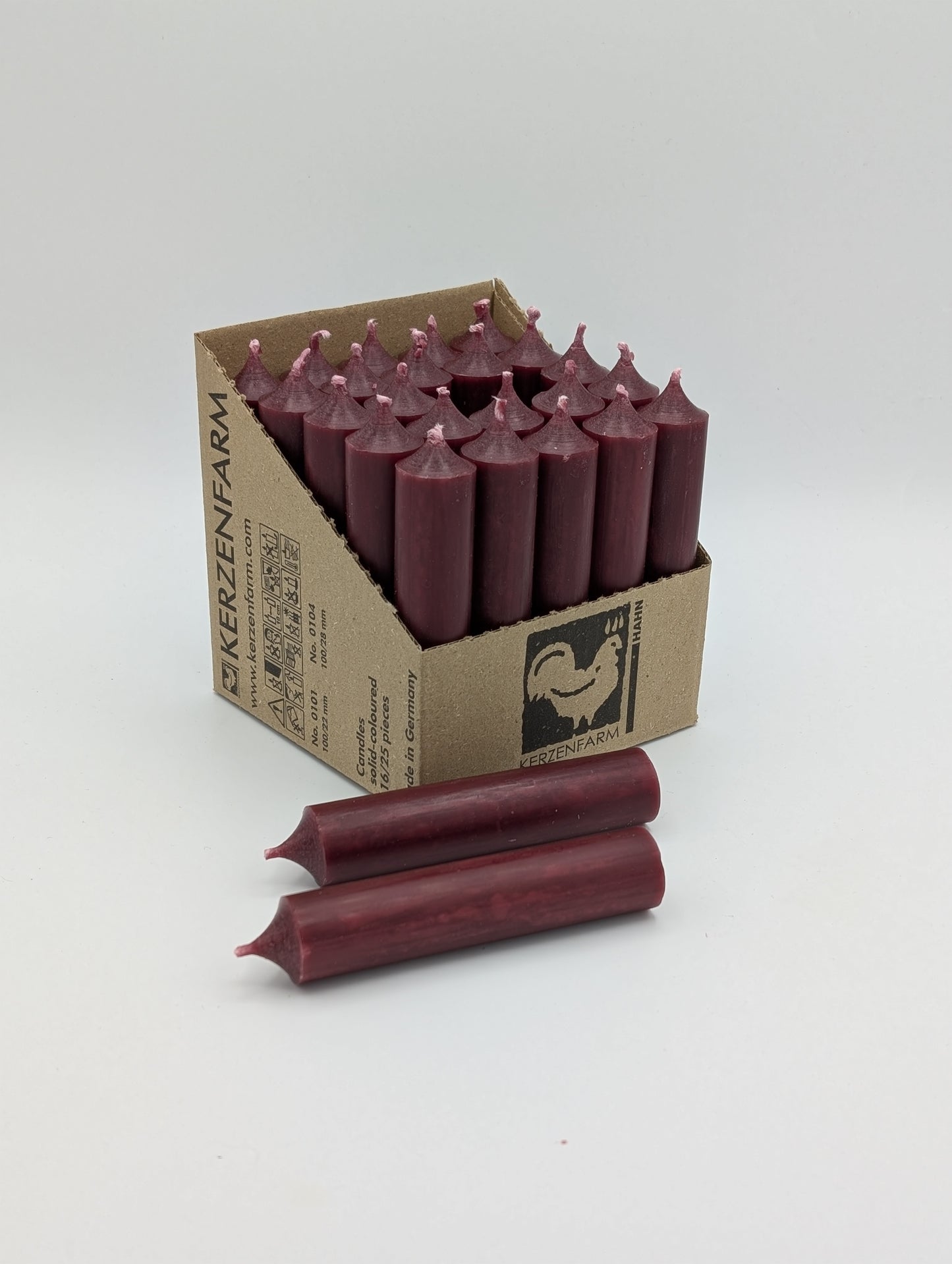 Stabkerze Durchgefärbt in versch. Farben