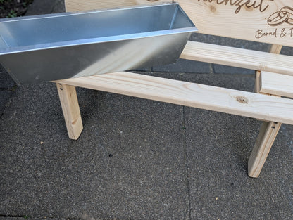 Personalisierte Holz-Blumenbank zur Hochzeit – Das perfekte Geldgeschenk
