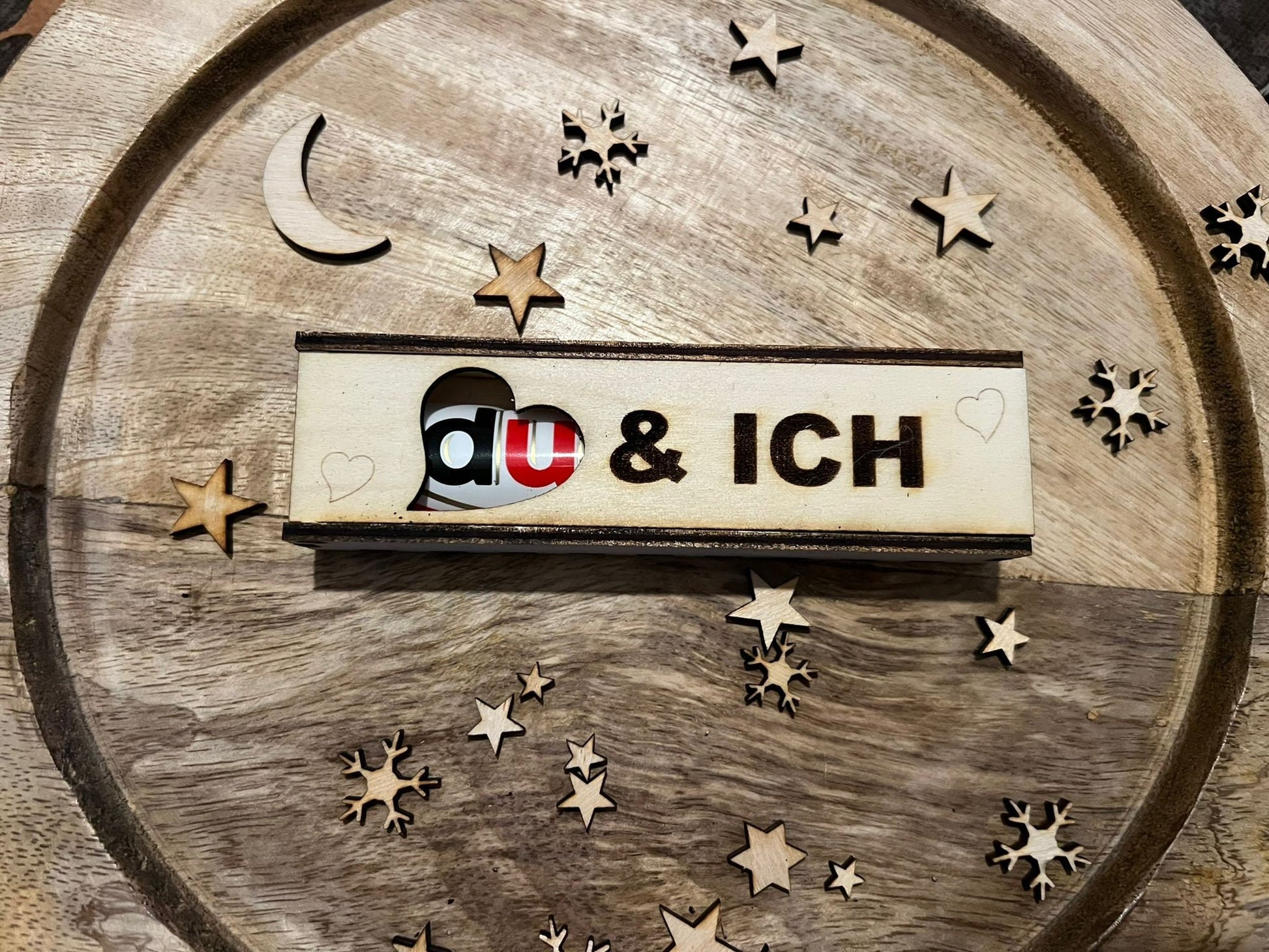Zur Hochzeit "Du bist die beste Trauzeugin" – Liebevolle Duplobox aus Holz für einen Lieben Menschen