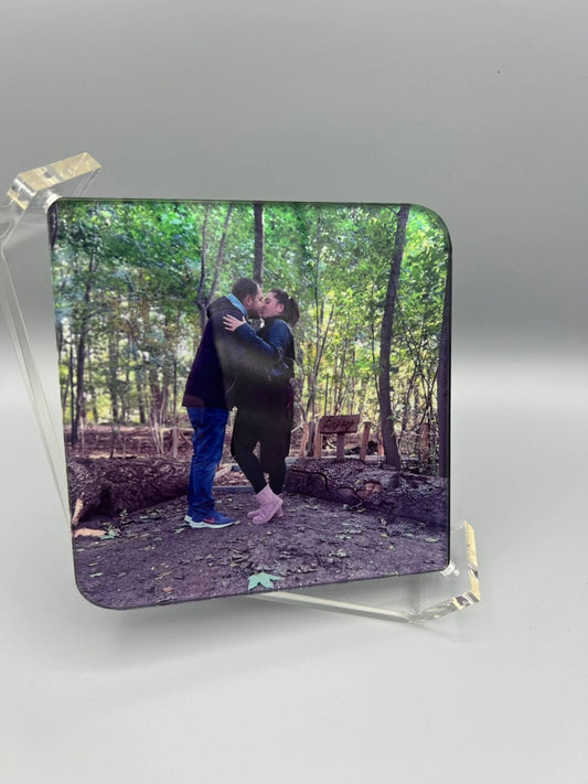 Personalisierter Fotodruck,Glas Bild im Acrylrahmen Personalisierbar, Personalisierter Foto druck auf Glas, Geschenk Geburtstag Valentinstag