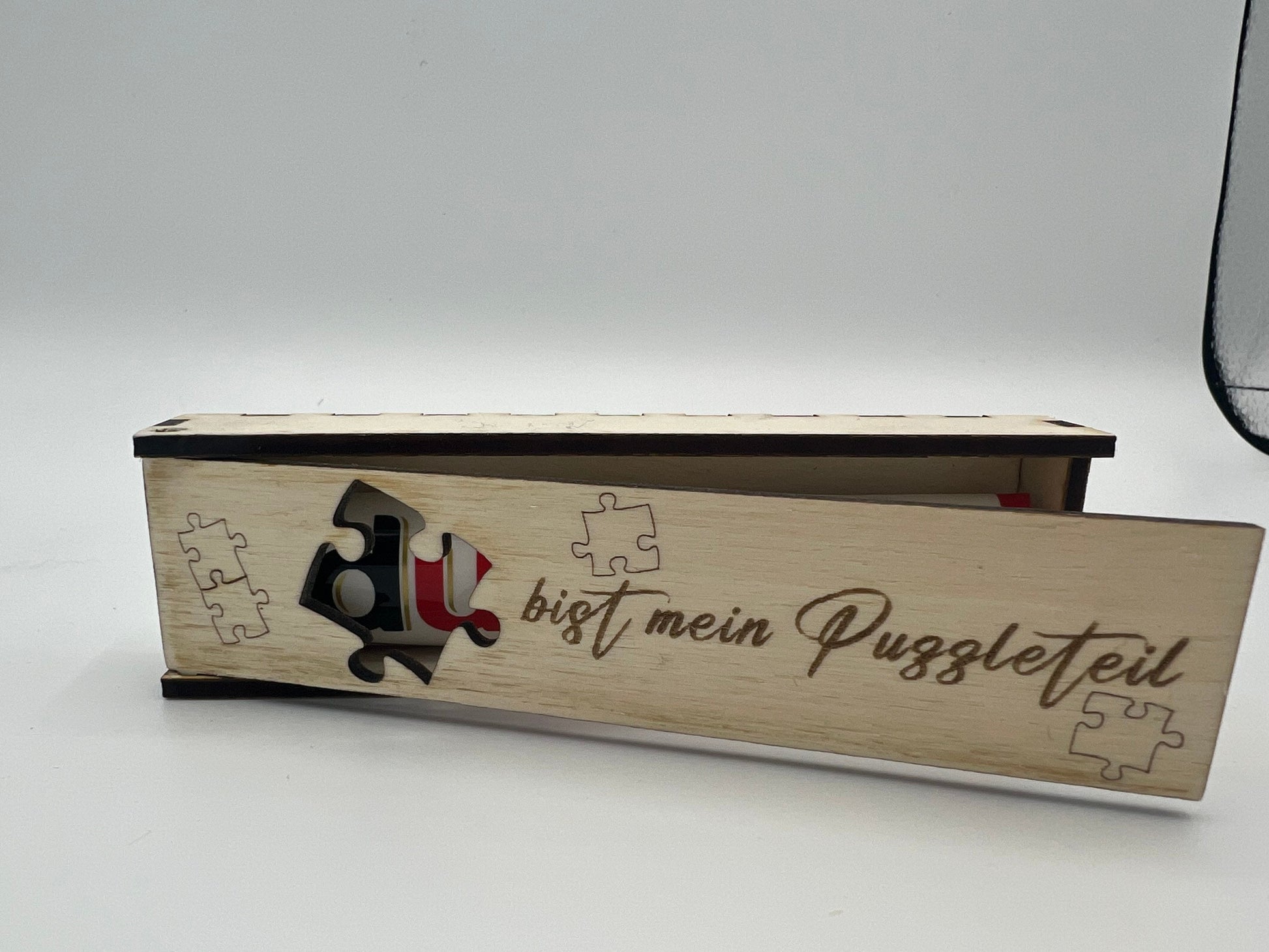 Du bist mein Puzzleteil duplo Geschenkverpackung, geschenkbox holz