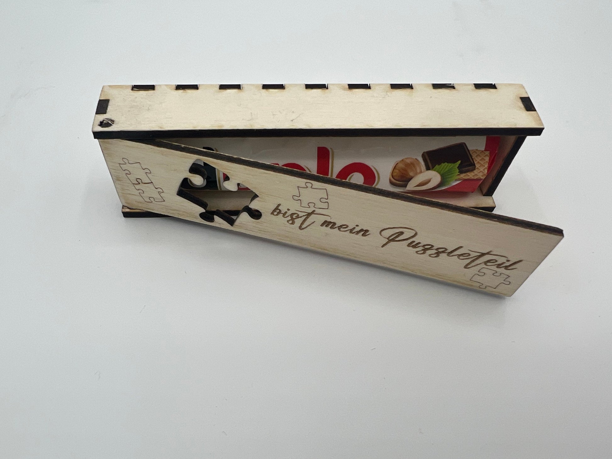 Du bist mein Puzzleteil duplo Geschenkverpackung, geschenkbox holz