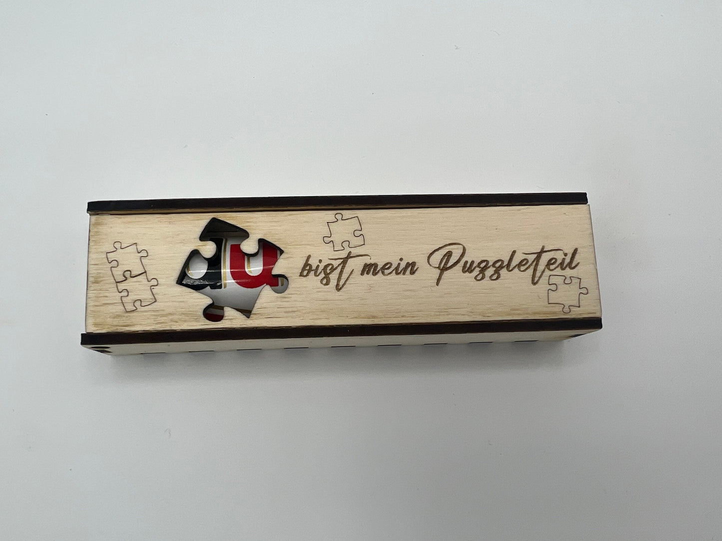 Du bist mein Puzzleteil duplo Geschenkverpackung, geschenkbox holz
