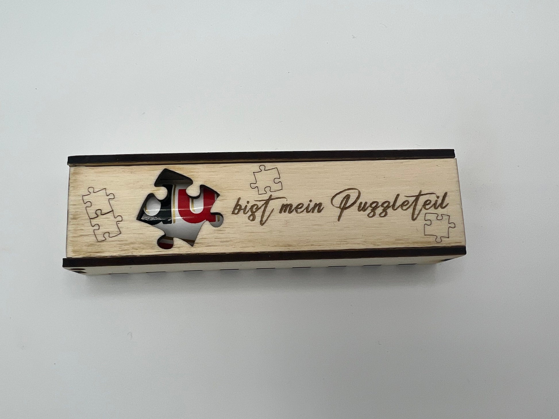 Du bist mein Puzzleteil duplo Geschenkverpackung, geschenkbox holz
