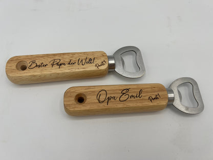 Flaschenöffner personalisiert | mit Wunschgravur | personalisiertes Geschenk vatertag Männertag Opa