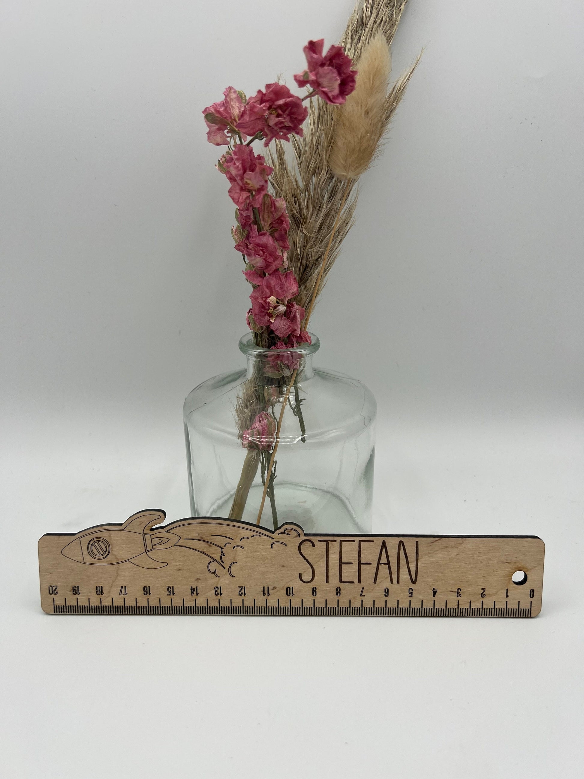 Lineal Personalisiert, Schulkind 2023, Lineal, Messlatte 20cm, Holzlineal, Lineal aus Holz