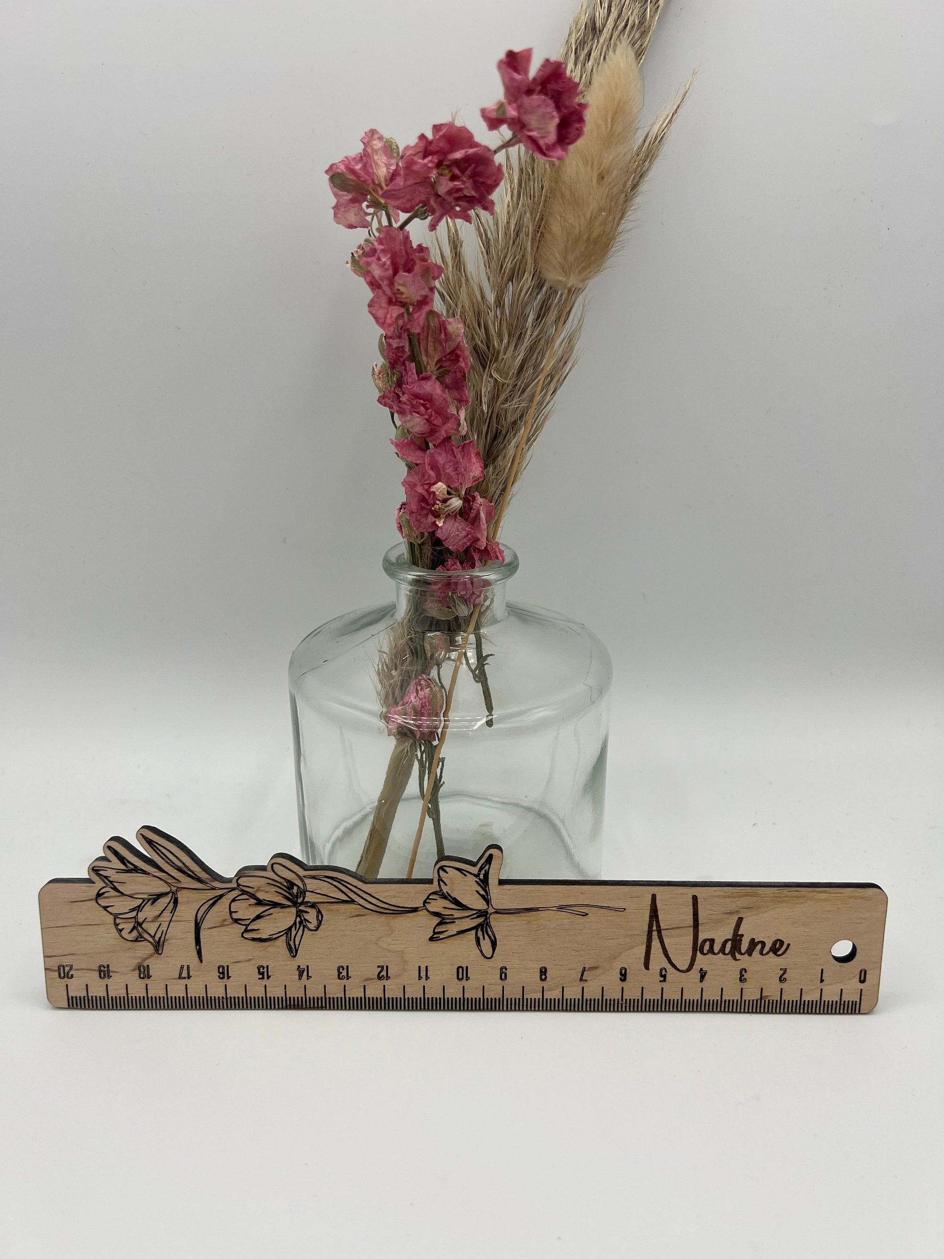 Lineal Personalisiert, Schulkind 2023, Lineal, Messlatte 20cm, Holzlineal, Lineal aus Holz