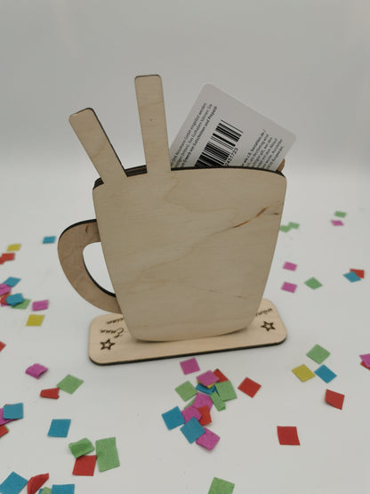 Gutschein Aufsteller - Individuelle Holzidee für Geburtstagsgeschenke, DIY Geschenke für Frauen & Männer, Abschluss Jubilare