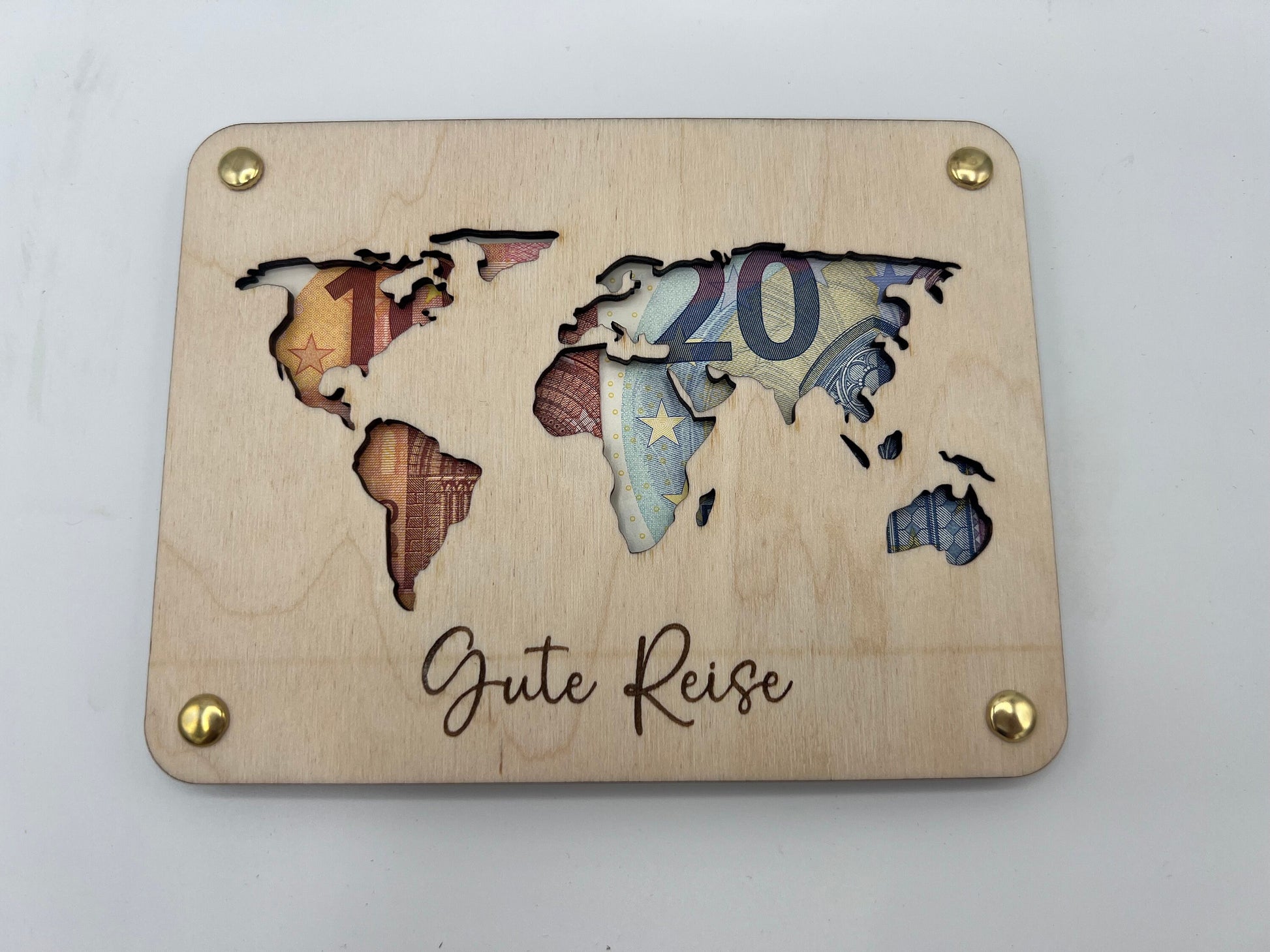 Geldgeschenk Wunscherfüller zum Geburtstag, Hochzeit, Reise aus Holz, Geschenk Geschenkidee von Herzen,Geburtstagsgeschenk Hochzeitsgeschenk