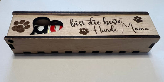 DU bist die beste Hunde Mama! Geschenkbox Geschenkverpackung Schokoriegel personalisierbar