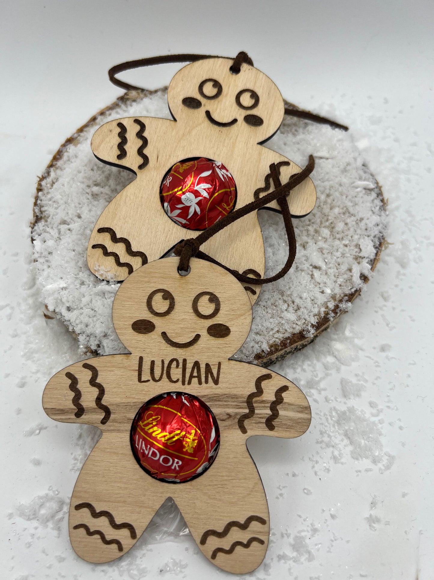 Lebkuchenmann Schokokugel personalisiert I Mitbringsel I Geschenkidee I Weihnachtskugeln personalisiert I Geschenkidee