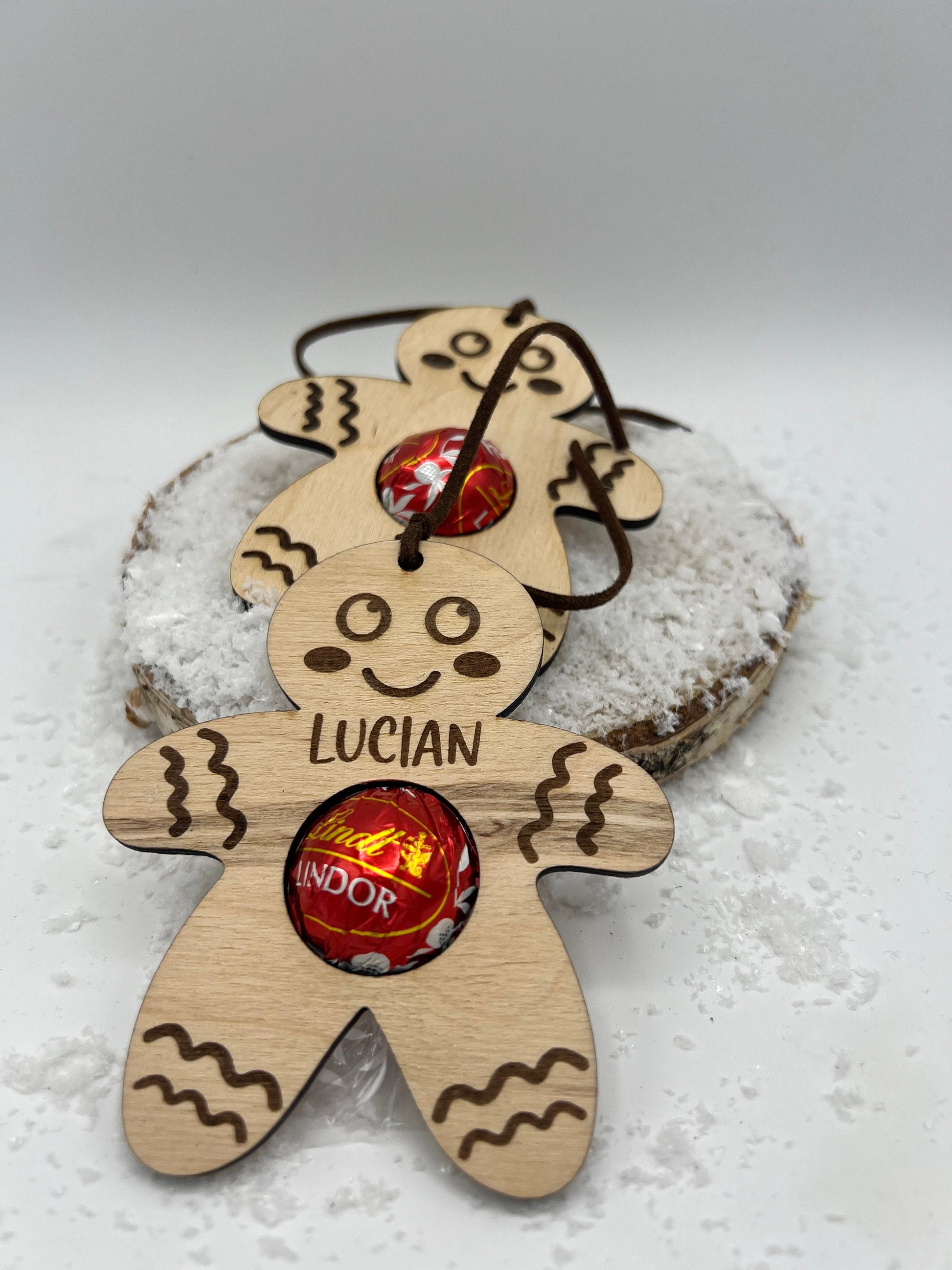 Lebkuchenmann Schokokugel personalisiert I Mitbringsel I Geschenkidee I Weihnachtskugeln personalisiert I Geschenkidee