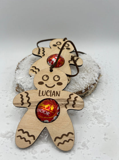Lebkuchenmann Schokokugel personalisiert I Mitbringsel I Geschenkidee I Weihnachtskugeln personalisiert I Geschenkidee