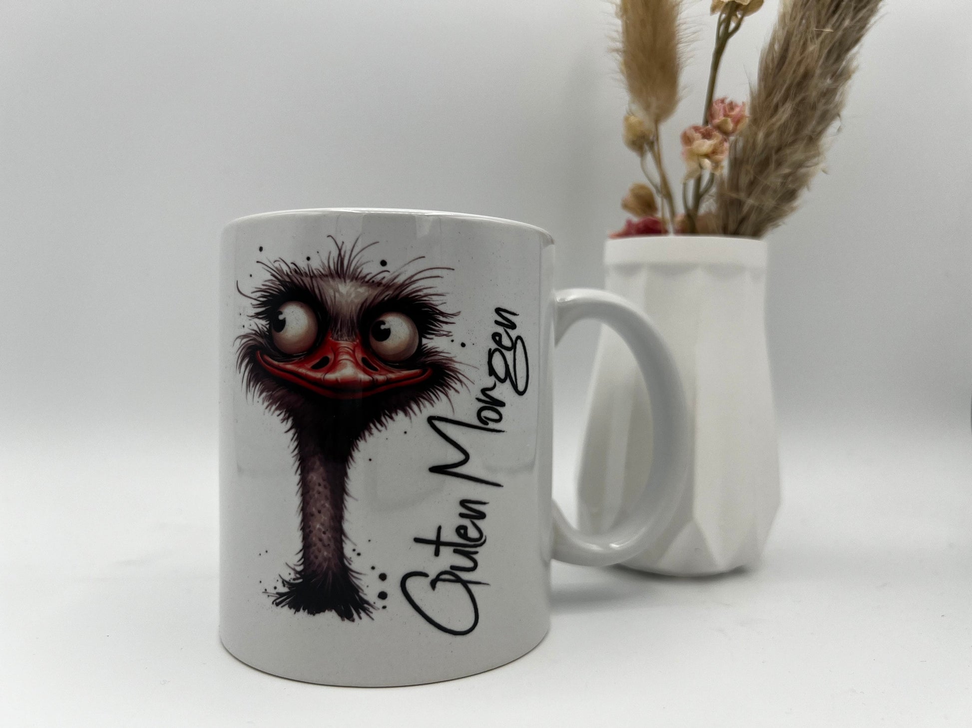 Personalisierbare Keramiktasse , Guten Morgen Tasse, Tasse zum Geburtstag , Geschenk zum Geburtstag ,Morgenmuffel Tasse , Becher Dekoschuppen