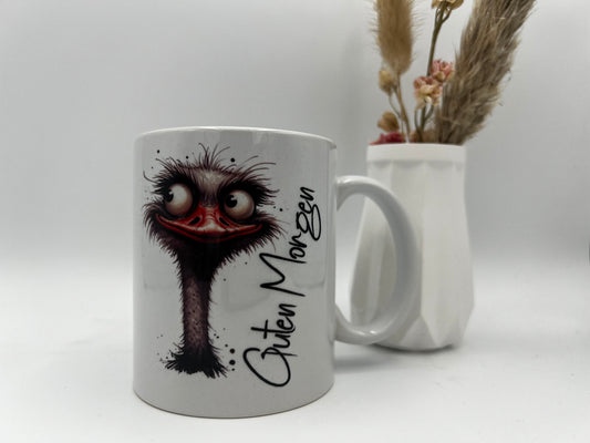 Personalisierbare Keramiktasse , Guten Morgen Tasse, Tasse zum Geburtstag , Geschenk zum Geburtstag ,Morgenmuffel Tasse , Becher Dekoschuppen