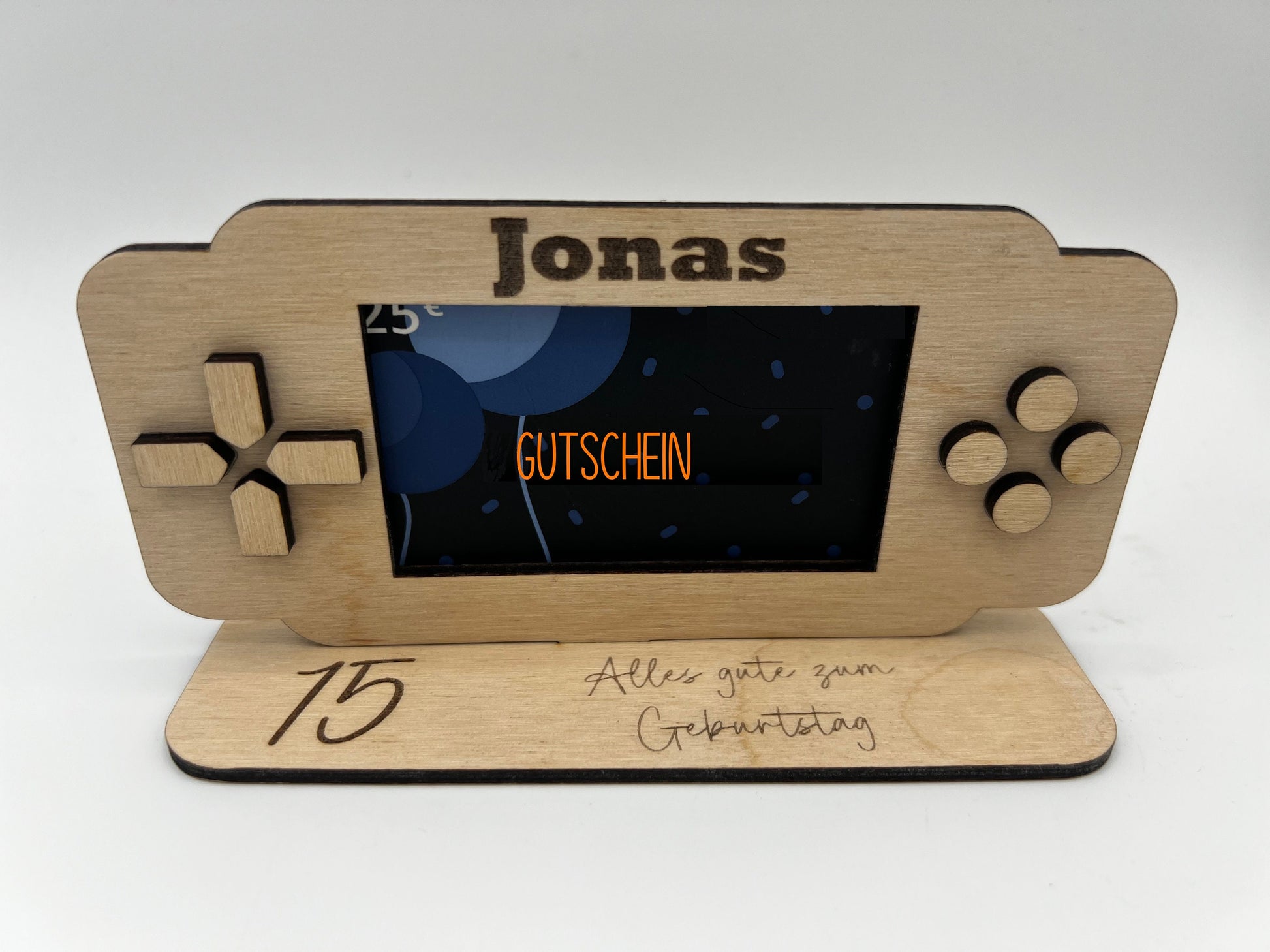 Geldgeschenk zum Geburtstag, Jugendweihe, Konfirmation, Gutscheinhalter Gaming, Zocker Spielekonsole Verpackung, Geschenkkartenhalter