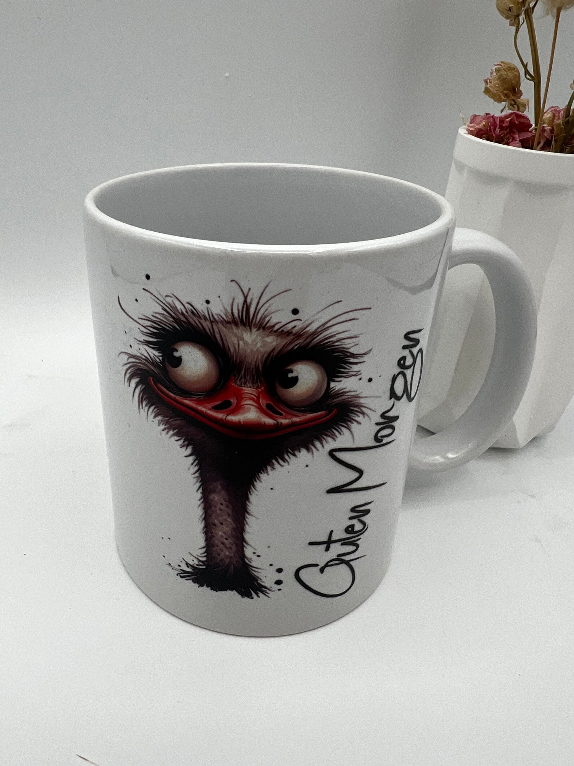 Personalisierbare Keramiktasse , Guten Morgen Tasse, Tasse zum Geburtstag , Geschenk zum Geburtstag ,Morgenmuffel Tasse , Becher Dekoschuppen