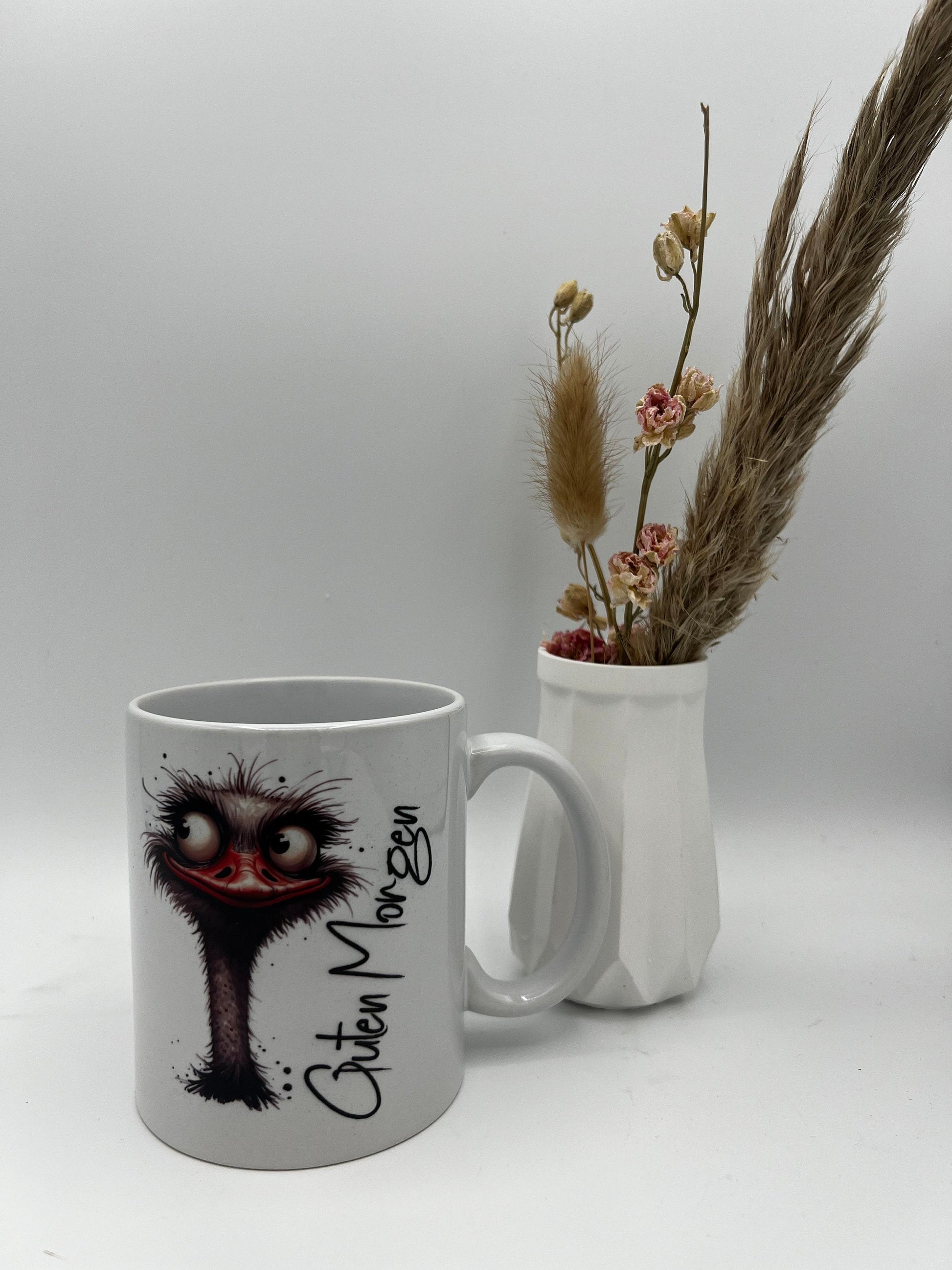 Personalisierbare Keramiktasse , Guten Morgen Tasse, Tasse zum Geburtstag , Geschenk zum Geburtstag ,Morgenmuffel Tasse , Becher Dekoschuppen
