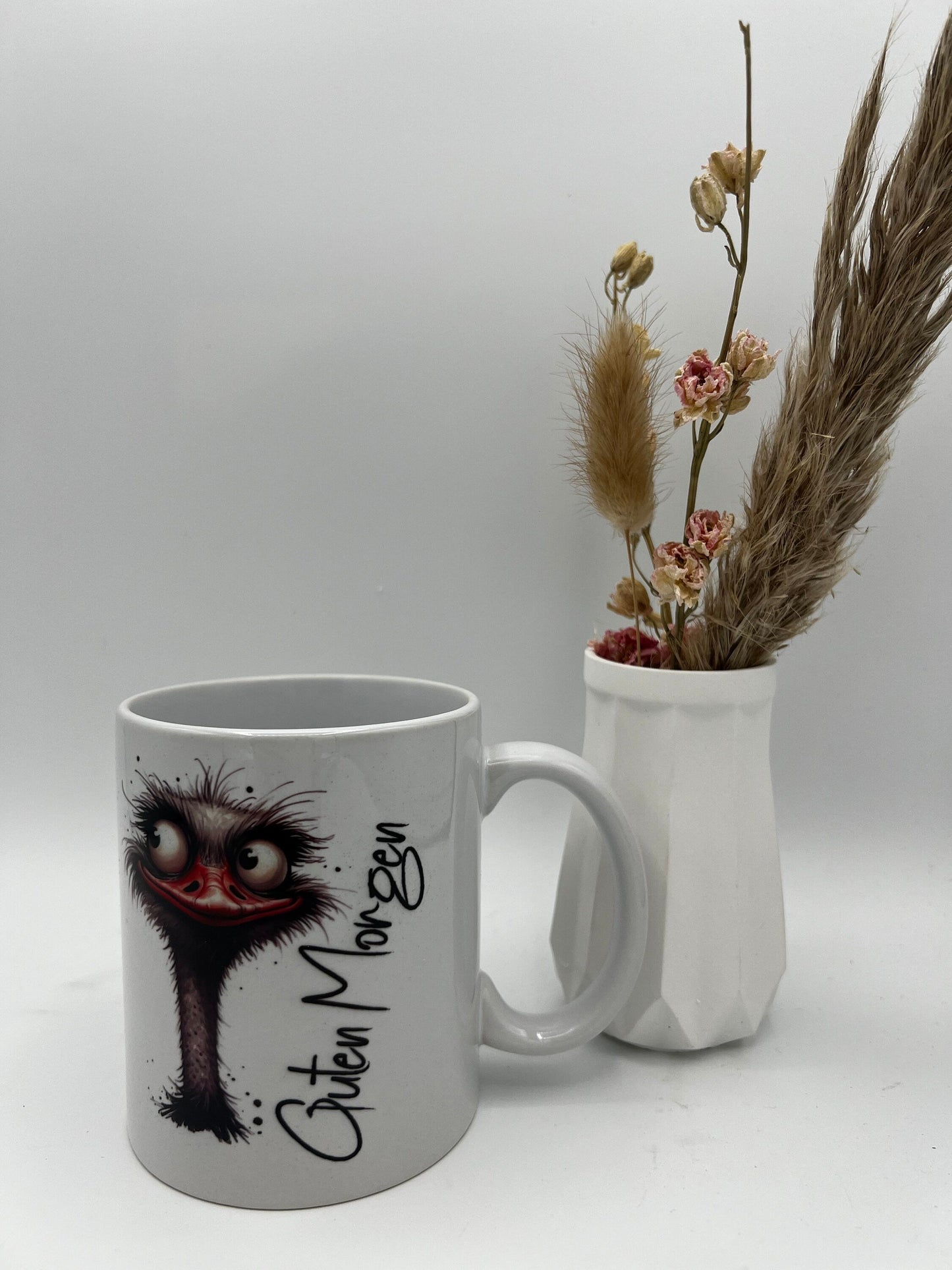 Personalisierbare Keramiktasse , Guten Morgen Tasse, Tasse zum Geburtstag , Geschenk zum Geburtstag ,Morgenmuffel Tasse , Becher Dekoschuppen