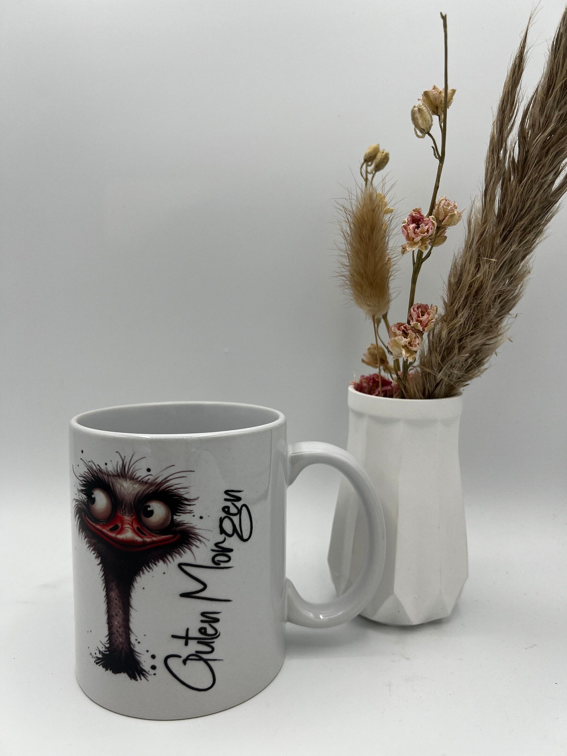 Personalisierbare Keramiktasse , Guten Morgen Tasse, Tasse zum Geburtstag , Geschenk zum Geburtstag ,Morgenmuffel Tasse , Becher Dekoschuppen