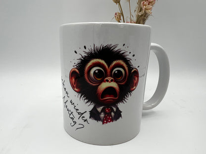 Personalisierbare Keramiktasse , Montagtasse , Tasse zum Geburtstag , Geschenk zum Geburtstag ,Lustiger Becher zum verschenken  , Becher Dekoschuppen