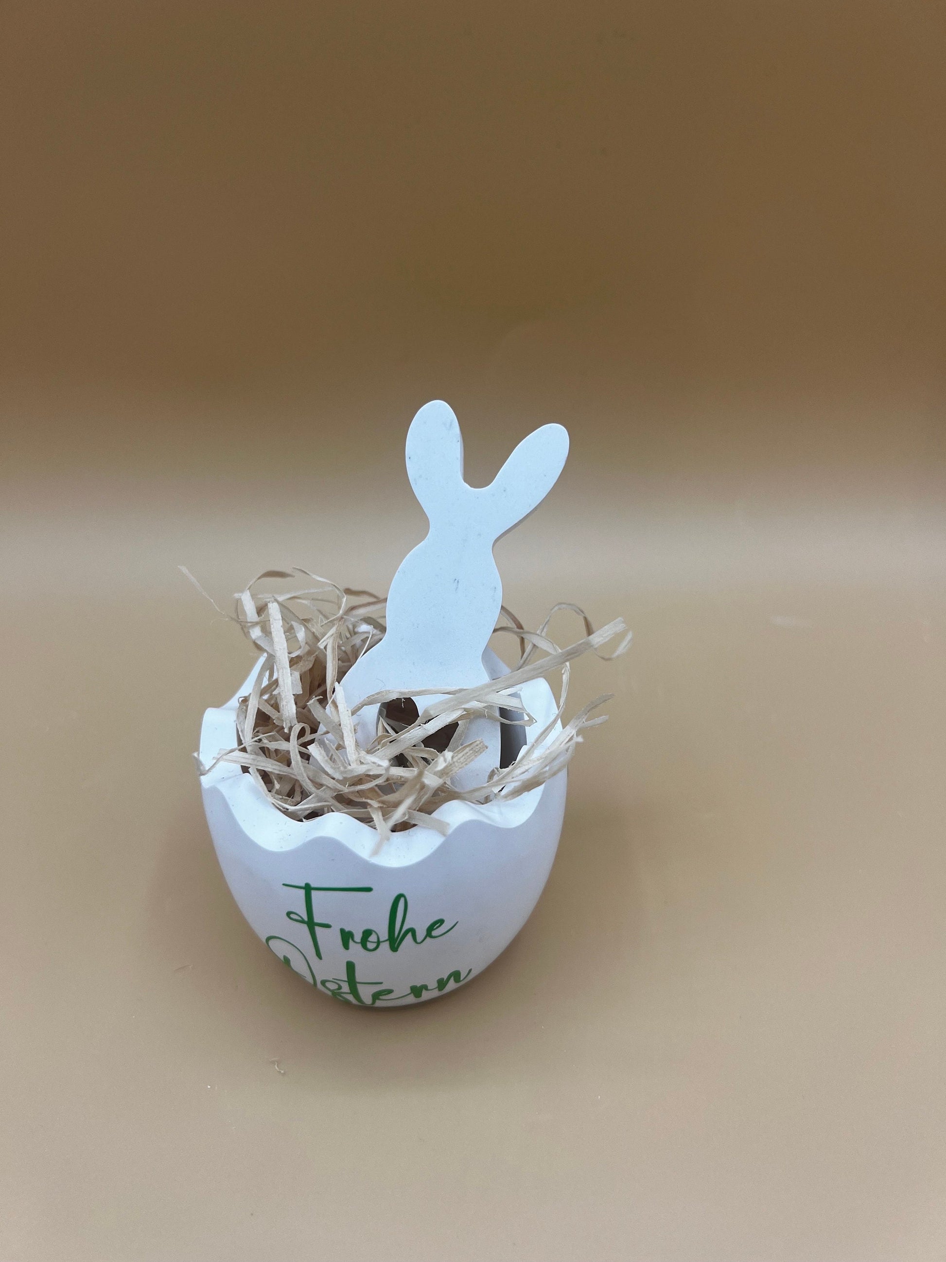 Raysin Kerzenhalter Osterei, Eierschale für Stabkerze, Dekoration Frühling Ostern, Tischdeko, Tischdekoration Osterfest