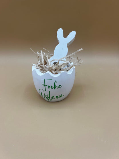 Raysin Kerzenhalter Osterei, Eierschale für Stabkerze, Dekoration Frühling Ostern, Tischdeko, Tischdekoration Osterfest