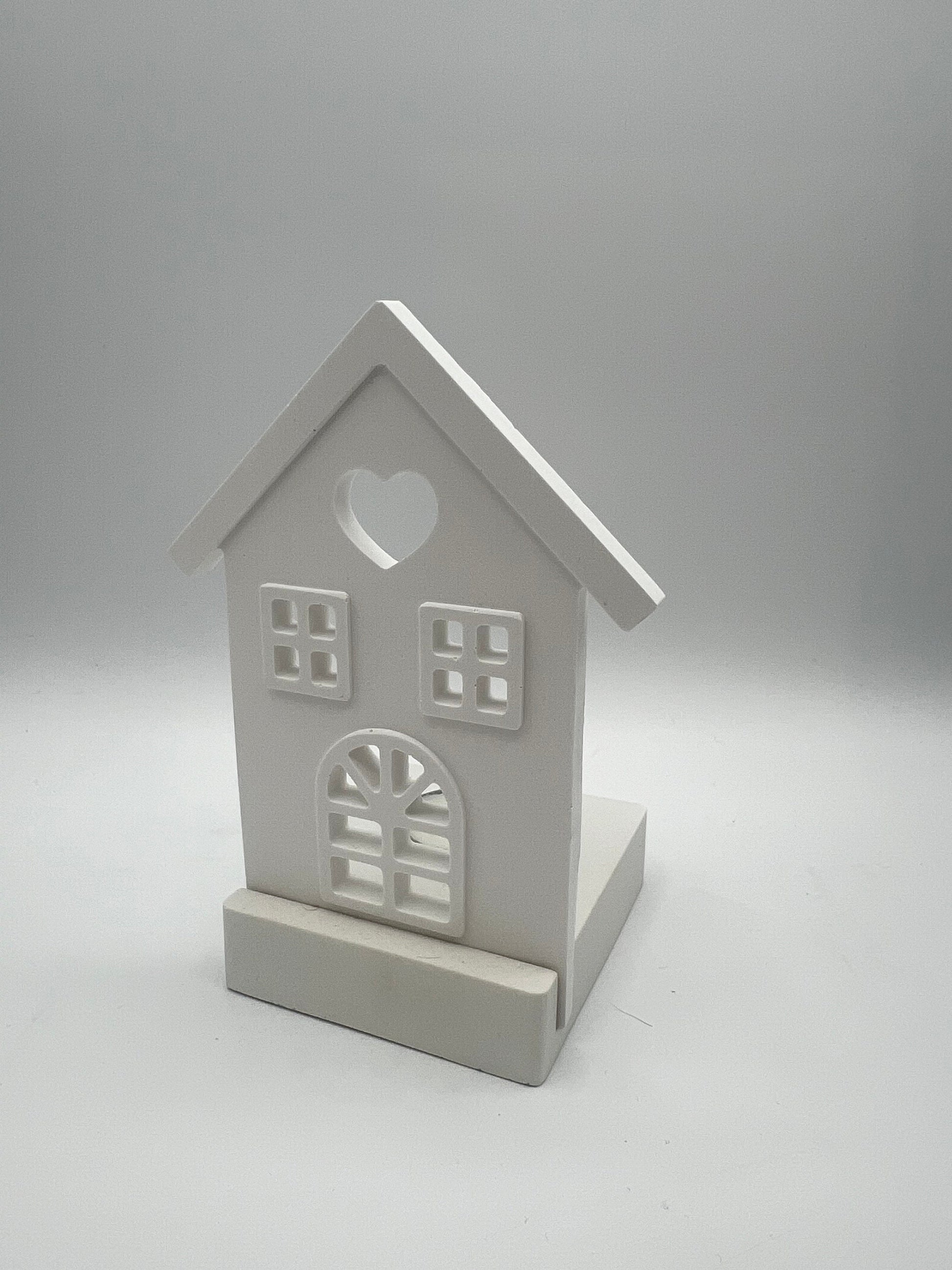 Teelichthalter Raysin Windlicht Wechselbare Einschieber Geschenk Ostern Frühling Dekoration Kerzenhalter Kerzenständer Haus mit Herz