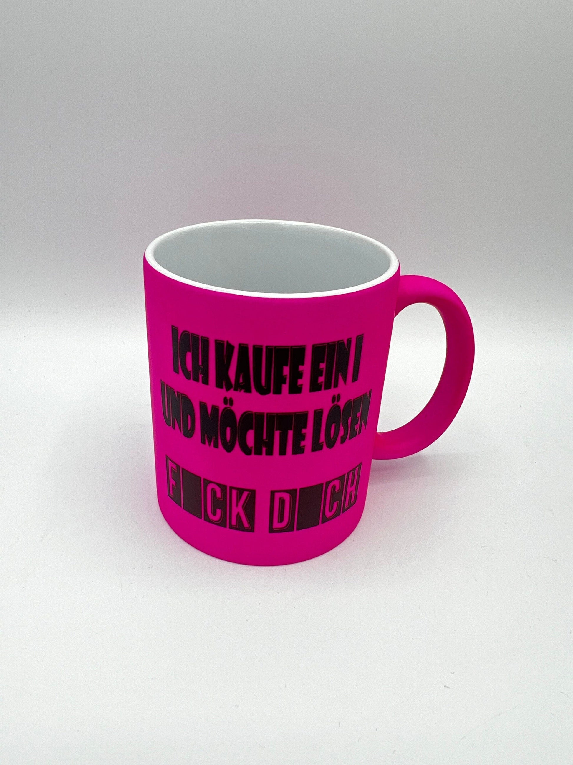 Keramiktasse pink rosa / Kaffeetasse / Geschenk zum Geburtstag / Tasse mit spruch / Kaffeebecher  Tasse /lustiges Geschenk /personalisiert Dekoschuppen