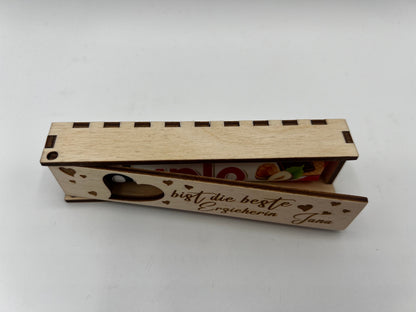 Du bist die beste Erzieherin! Geschenkbox Geschenkverpackung Schokoriegel