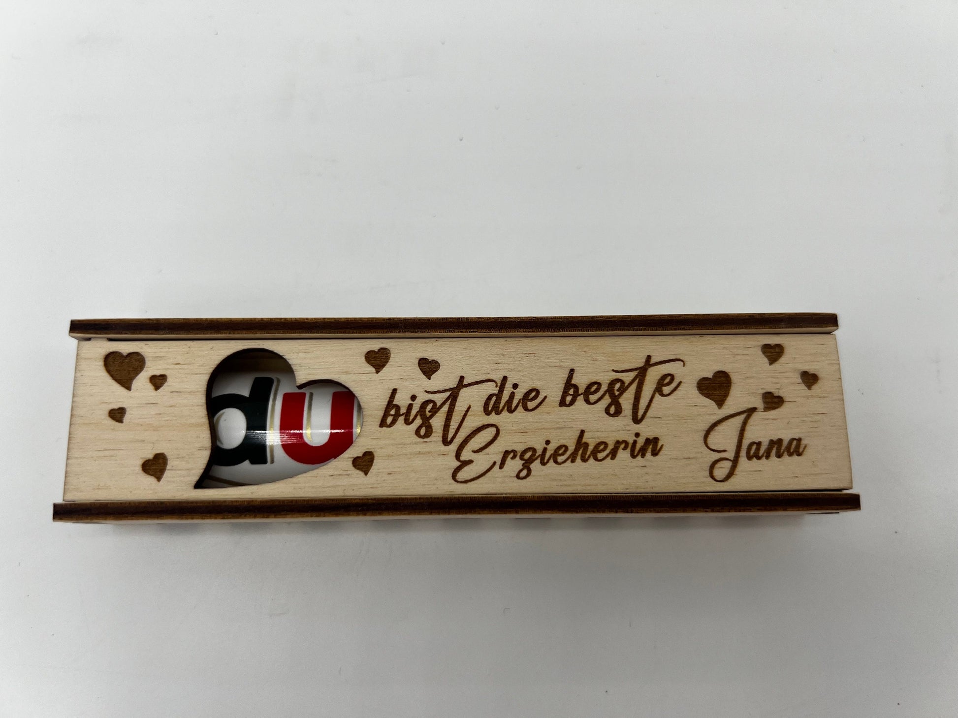 Du bist die beste Erzieherin! Geschenkbox Geschenkverpackung Schokoriegel