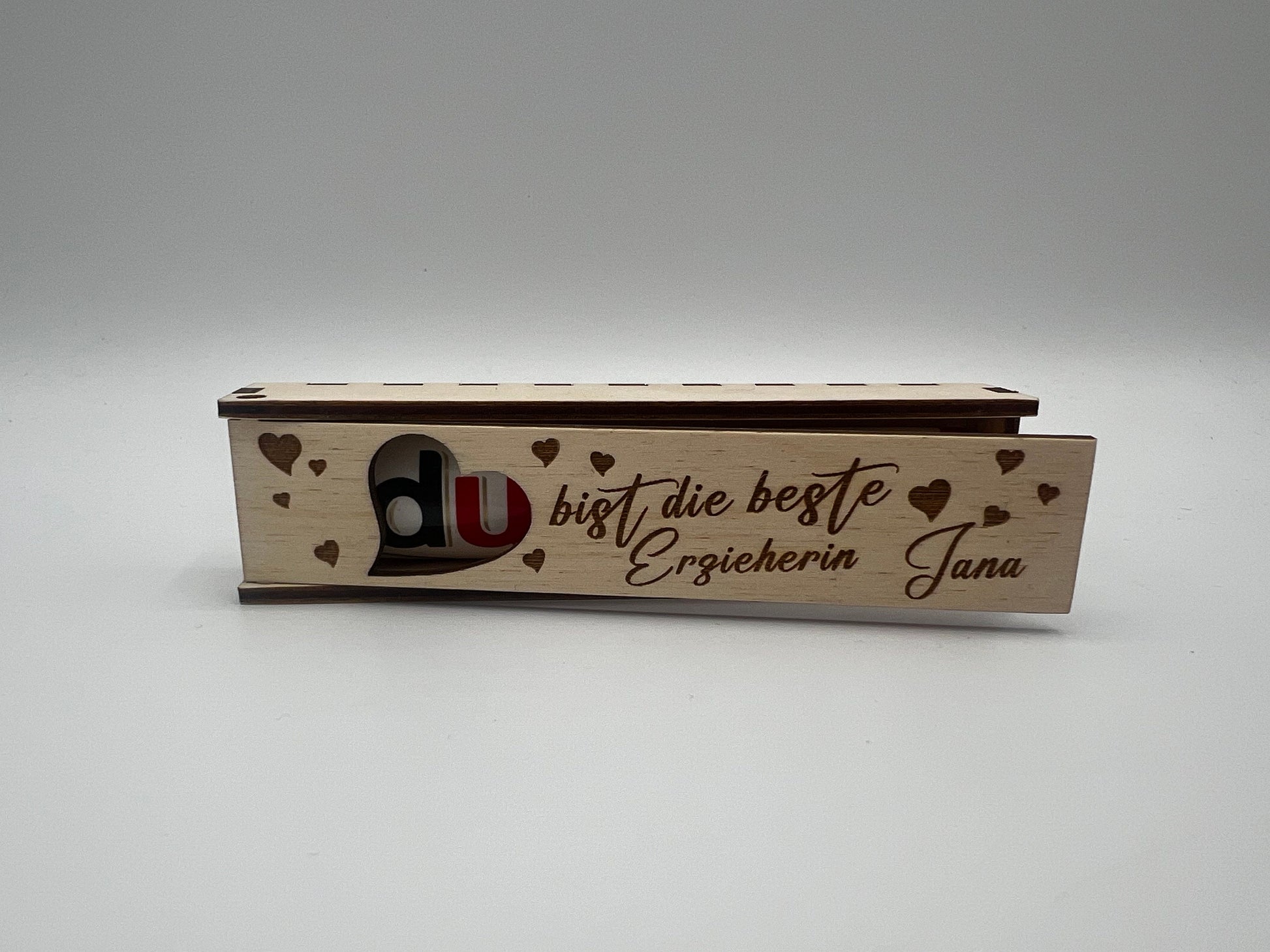 Du bist die beste Erzieherin! Geschenkbox Geschenkverpackung Schokoriegel