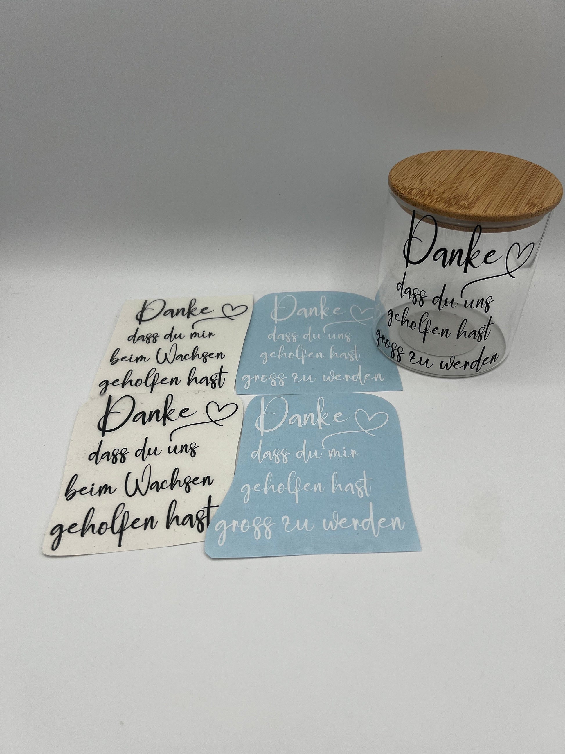 Aufkleber für Blumentopf, Abschiedsgeschenk Kindergarten, Geschenk Lehrer, Danke, dass du mir beim Wachsen geholfen hast, Personalisierbar