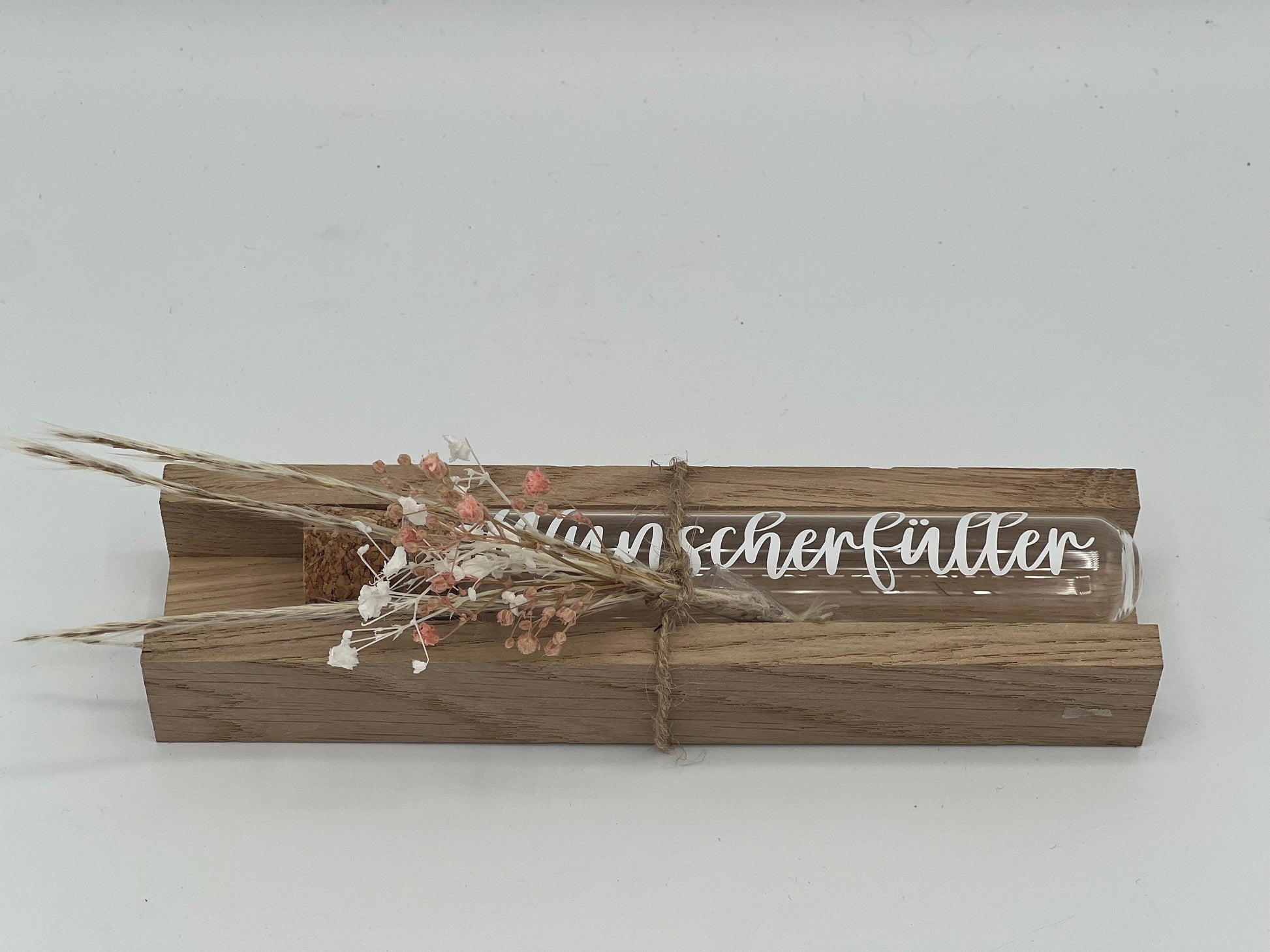 Geldgeschenk Reagenzglas, Wunscherfüller Reagenzglas zum Geburtstag, Hochzeit, Taufe personalisiertes Geldgeschenk - Reagenzglas