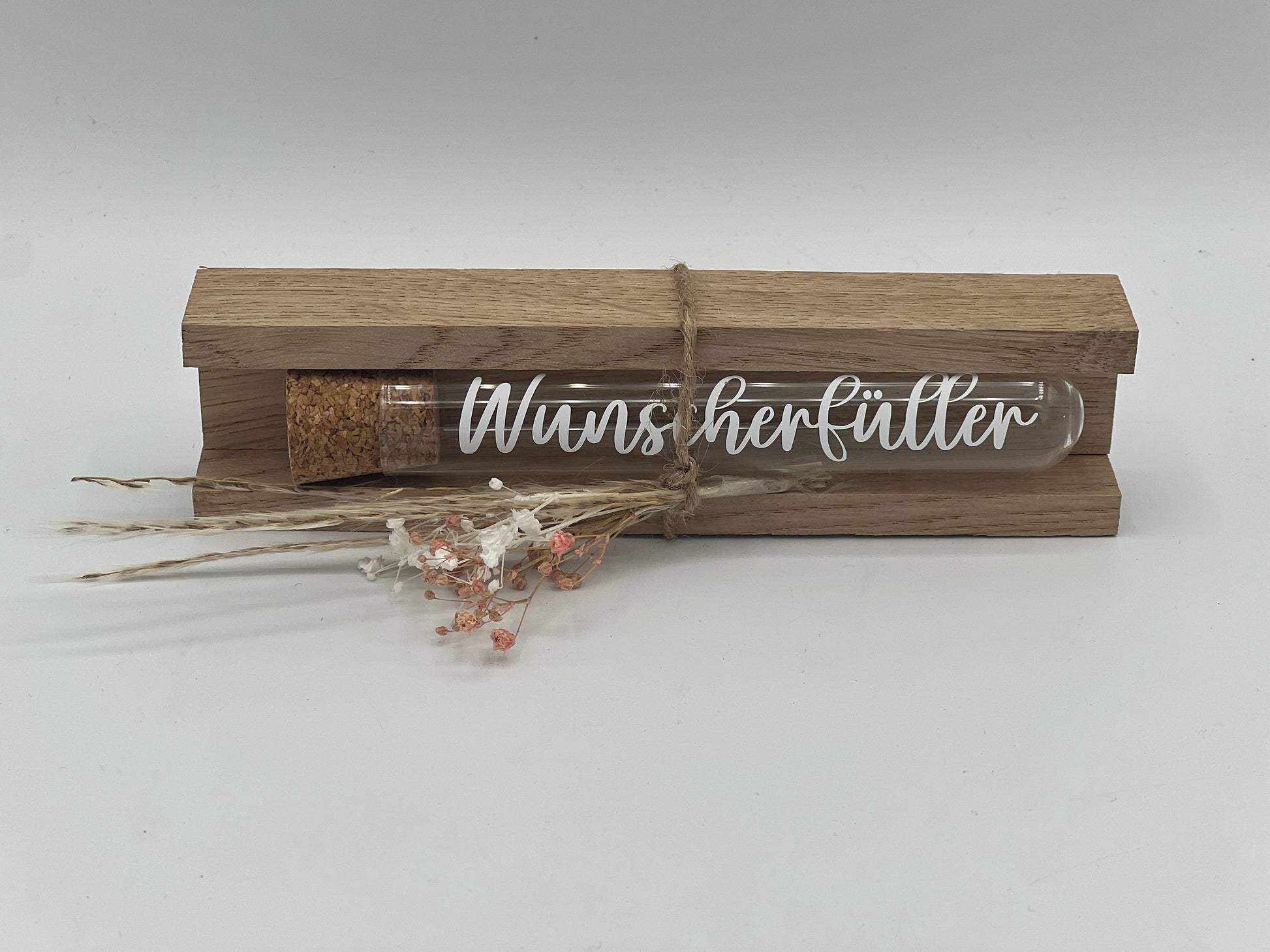 Geldgeschenk Reagenzglas, Wunscherfüller Reagenzglas zum Geburtstag, Hochzeit, Taufe personalisiertes Geldgeschenk - Reagenzglas